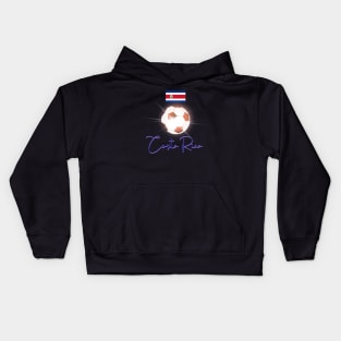 Costa Rica Soccer Lover Kids Hoodie